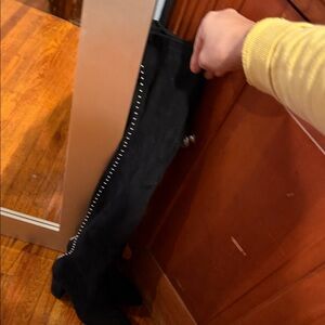 Dolce Vita Black Studded Over-the-Knee Boots